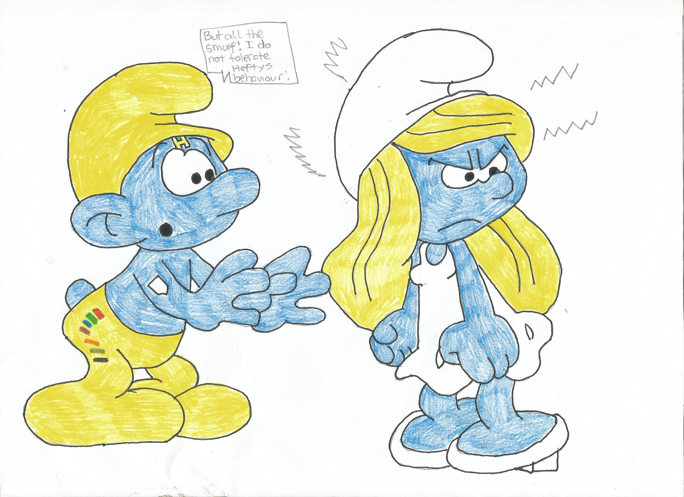 Image Angry Smurfette 2jpg Smurfs Fanon Wiki.