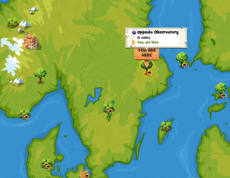 Street map Uppsala Sweden ai