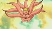 Première tentative de Naruto pour atteindre la pleine neuf queues forme