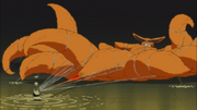 Kushina restringindo Kurama