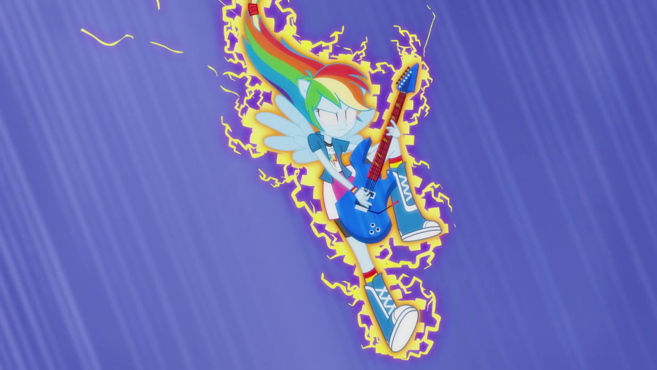 Rainbow Dash surging with electricity EG2.png
