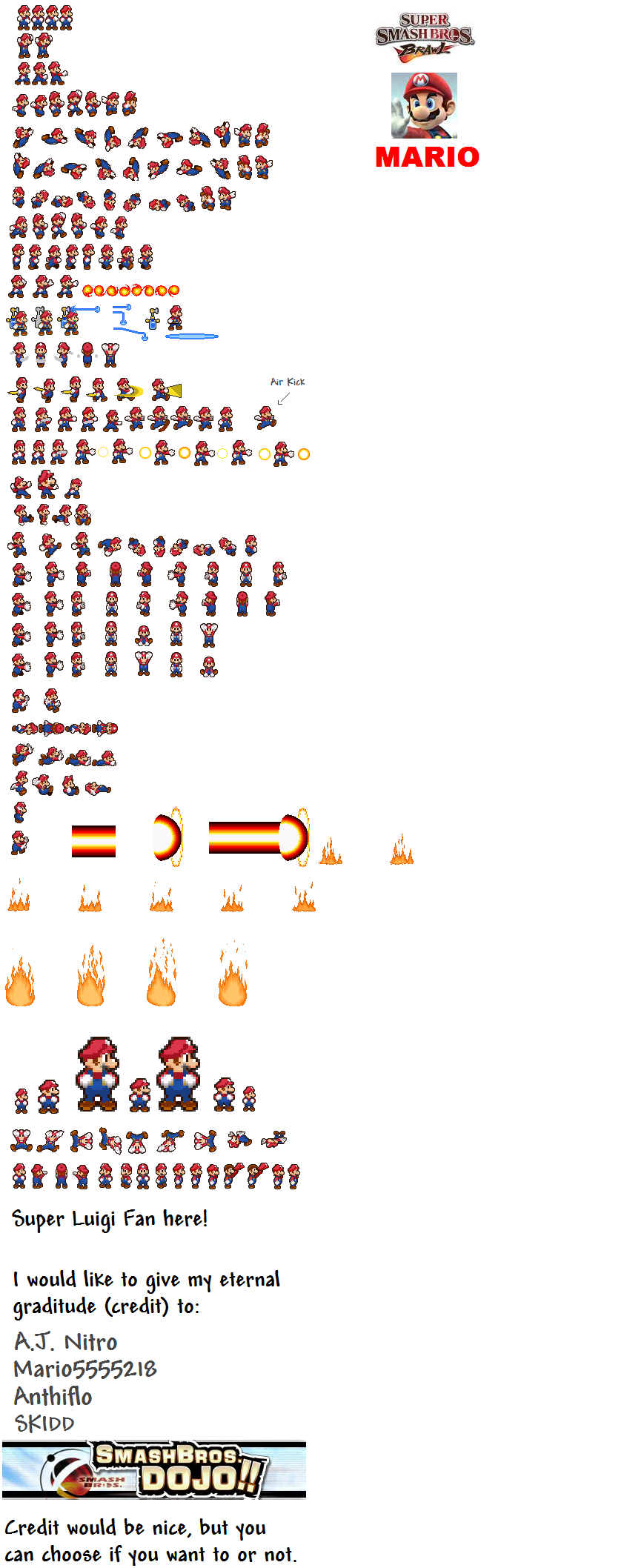 Image - Mario SSB Sprites.PNG - Fantendo, the Video Game Fanon Wiki