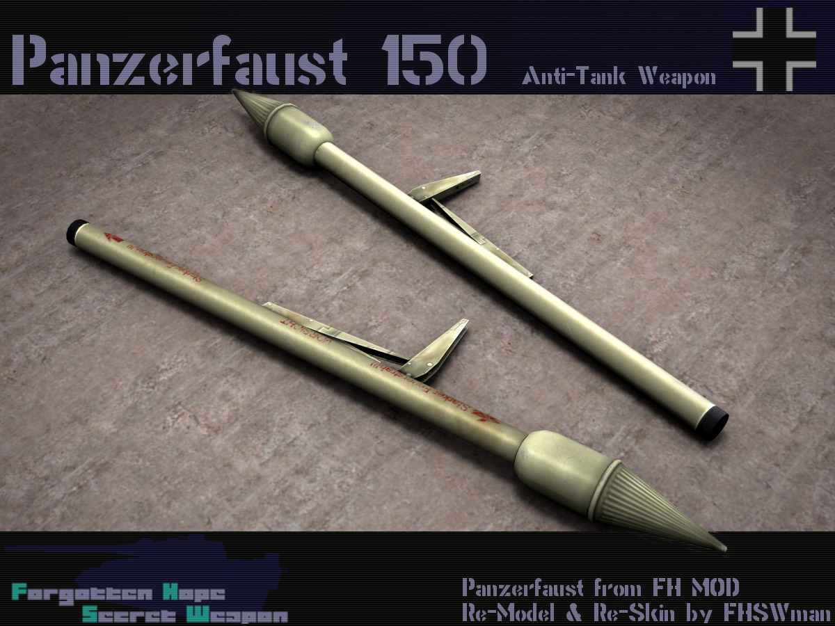 Panzerfaust 150 - Forgotten Hope Secret Weapon Wiki