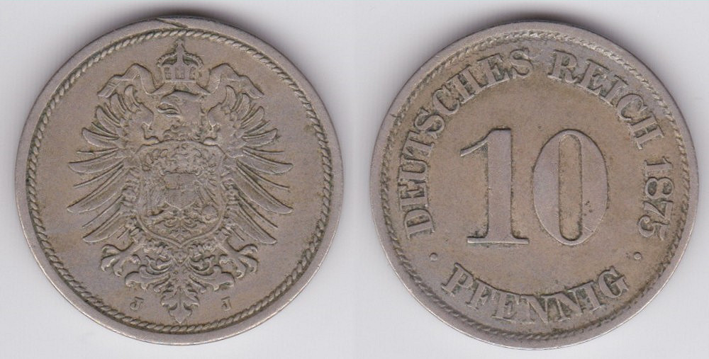 German 10 pfennig coin (1873-1922) - Currency Wiki, the online ...